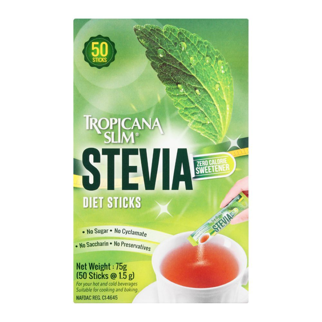 Tropicana Slim Sweetener Stevia Diet Stick 75G 50S - Exempt